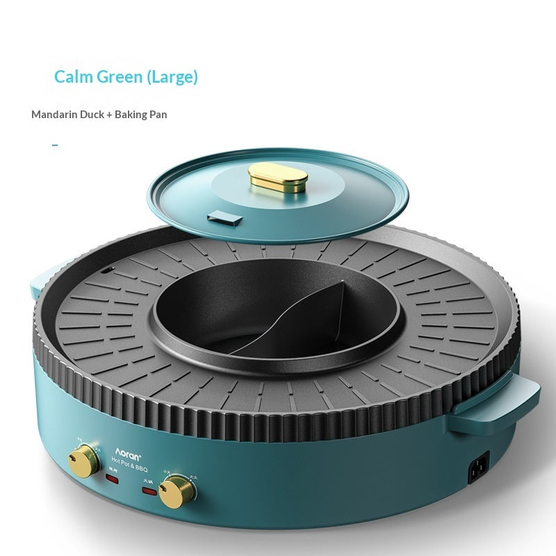 Discover the Ultimate Dining Experience with Our Multi-functional Hot Pot and Grill Combo