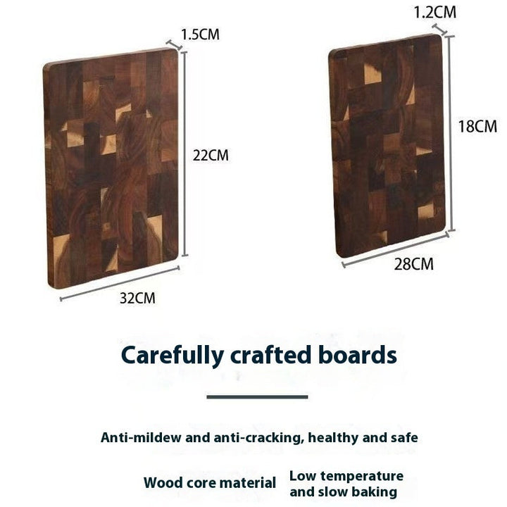 Discover the Elegance of Our Solid Wood Acacia Mangium Chessboard Grid Cutting Board